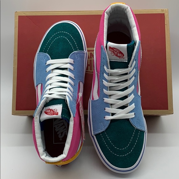 VANS SK-8-HI Suede/Canvas Multi/Brig men’s - Picture 8 of 16